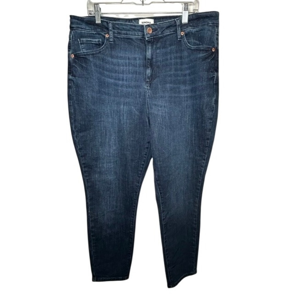 Sonoma Women's Dark Wash High Rise Skinny Stretch Jeans 18R